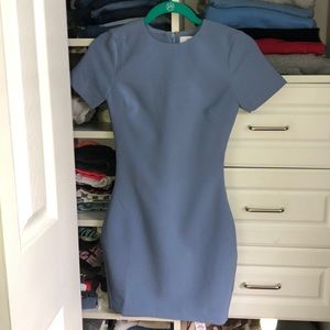 Blue body con dress